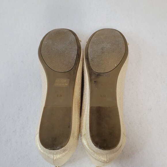 G By Guess Womens Gold Tone Slip-On Ballet Flats Size 9 - Picture 7 of 9